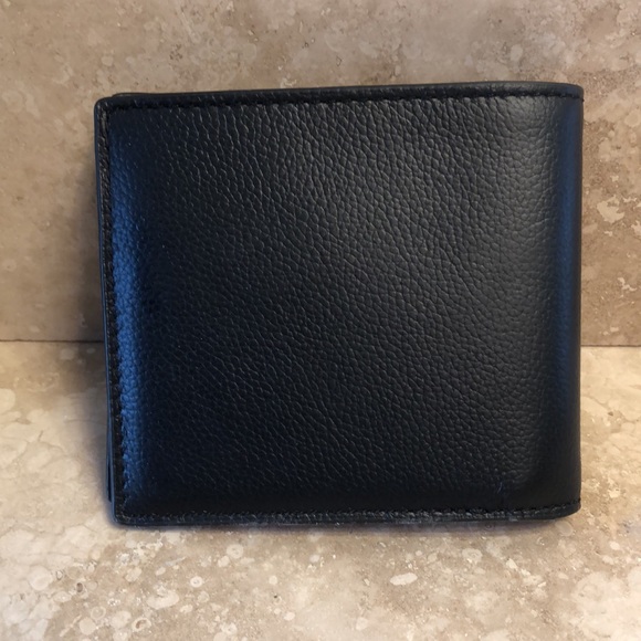 Coach black grain calf leather bifold wallet- NWT - Picture 5 of 5